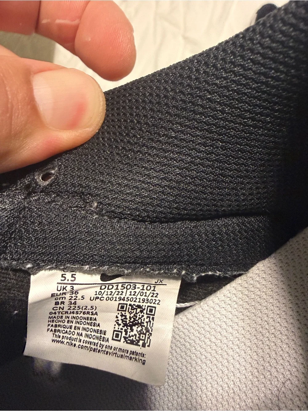 Nike Black and White Low-Top Sneakers